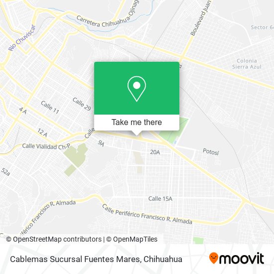 Cablemas Sucursal Fuentes Mares map