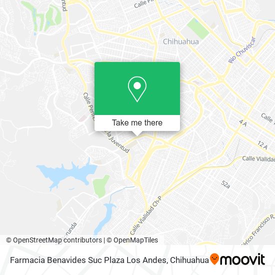 Mapa de Farmacia Benavides Suc Plaza Los Andes