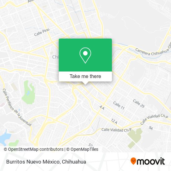 Burritos Nuevo México map