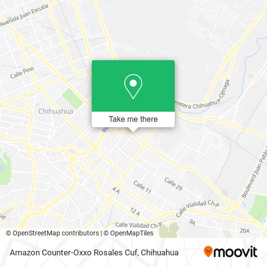 Amazon Counter-Oxxo Rosales Cuf map
