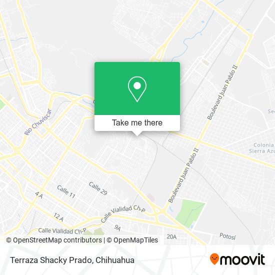 Mapa de Terraza Shacky Prado