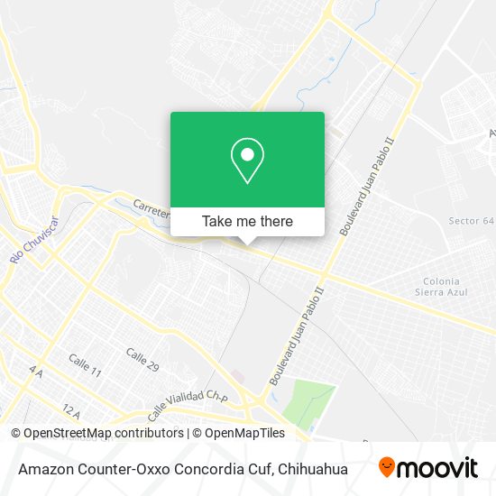 Mapa de Amazon Counter-Oxxo Concordia Cuf