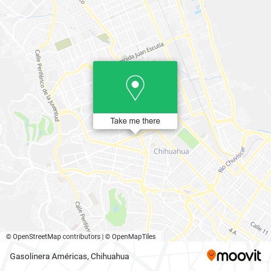 Gasolinera Américas map