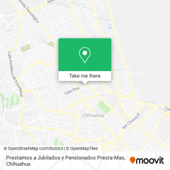 Prestamos a Jubilados y Pensionados Presta-Mas map