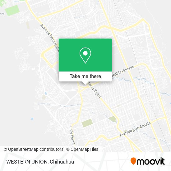 WESTERN UNION map