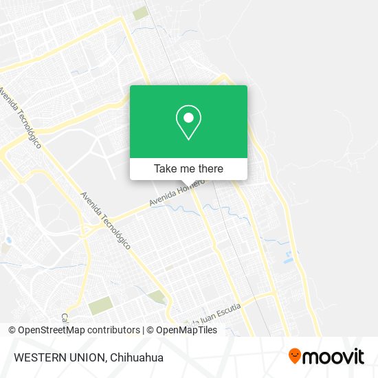 WESTERN UNION map