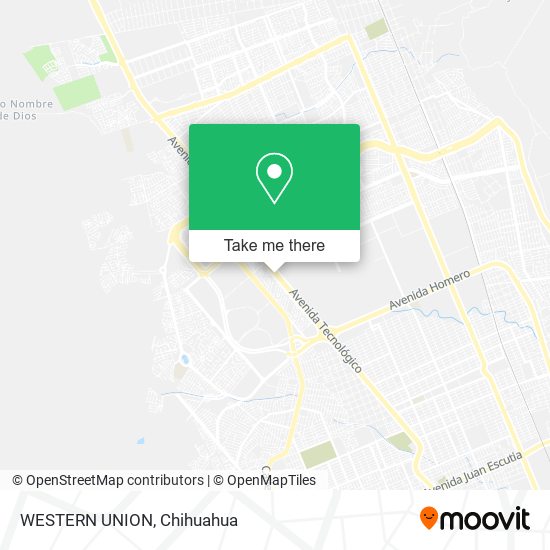 WESTERN UNION map