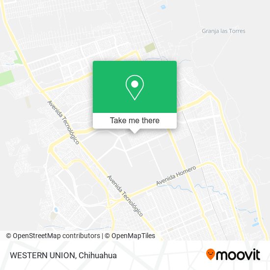 Mapa de WESTERN UNION