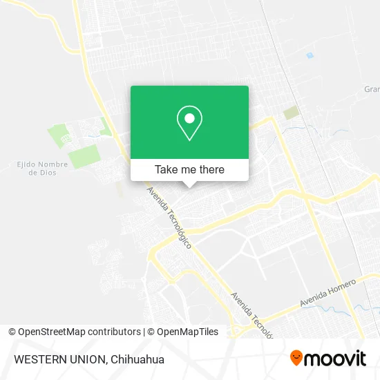 Mapa de WESTERN UNION
