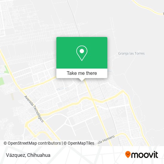 Mapa de Vázquez