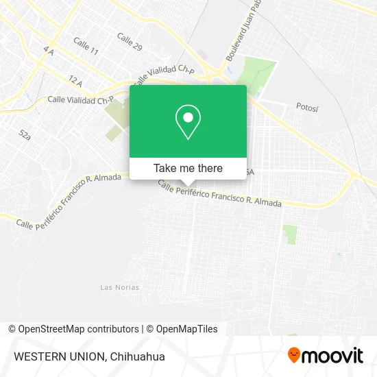 WESTERN UNION map