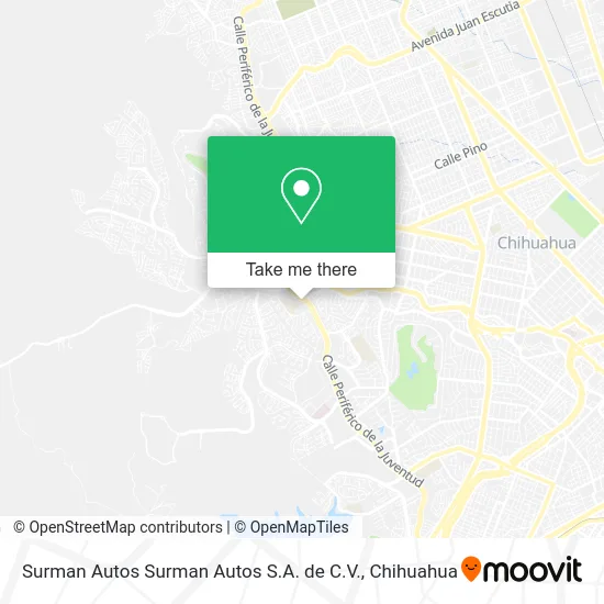 Mapa de Surman Autos Surman Autos S.A. de C.V.