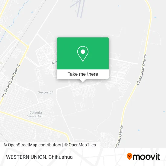 WESTERN UNION map