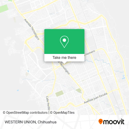 WESTERN UNION map