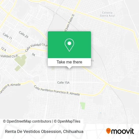 Renta De Vestidos Obsession map