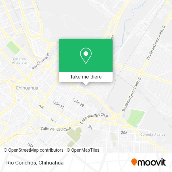 Río Conchos map