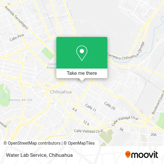 Water Lab Service map