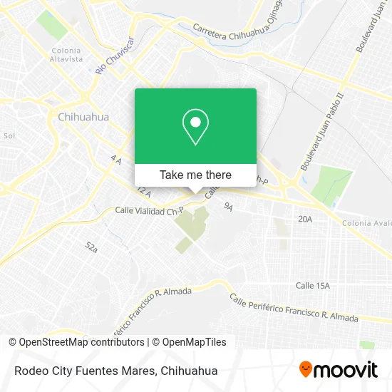 Rodeo City Fuentes Mares map