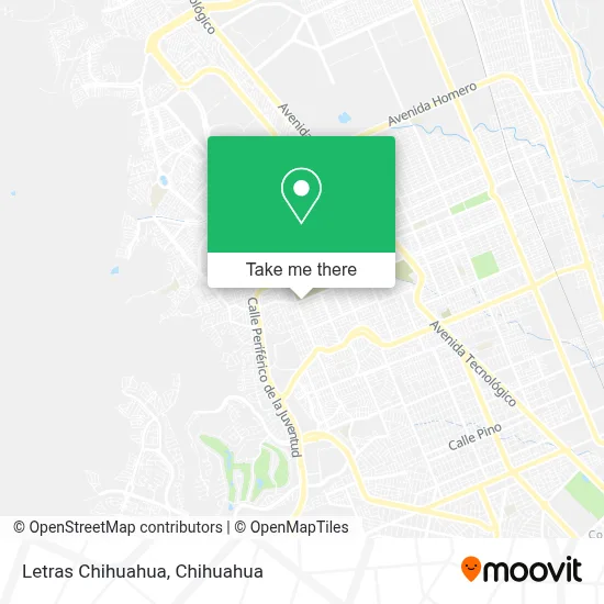 Letras Chihuahua map