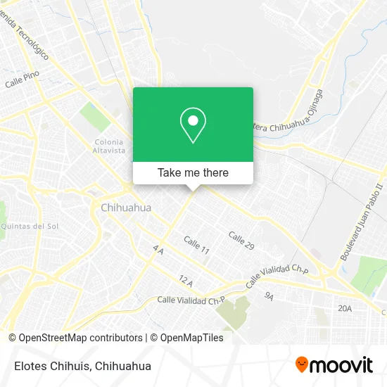 Elotes Chihuis map