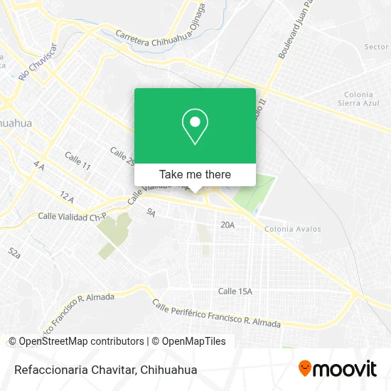 Refaccionaria Chavitar map
