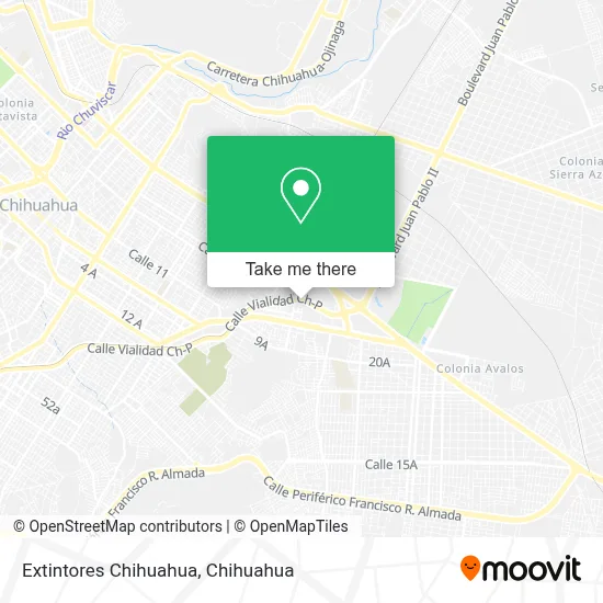 Extintores Chihuahua map