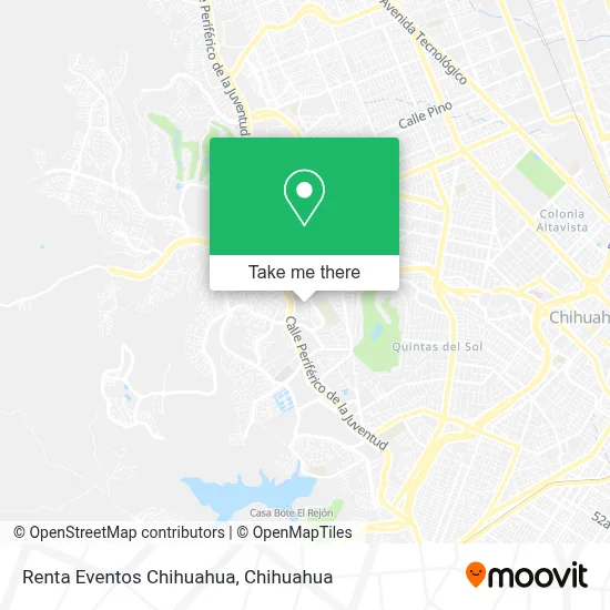 Renta Eventos Chihuahua map