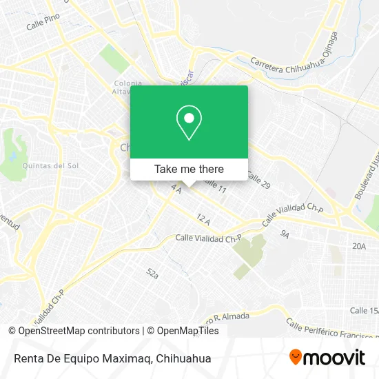 Renta De Equipo Maximaq map