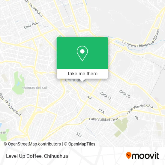 Level Up Coffee map