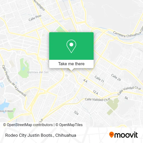 Rodeo City Justin Boots. map