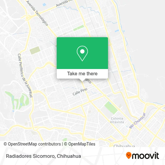 Radiadores Sicomoro map