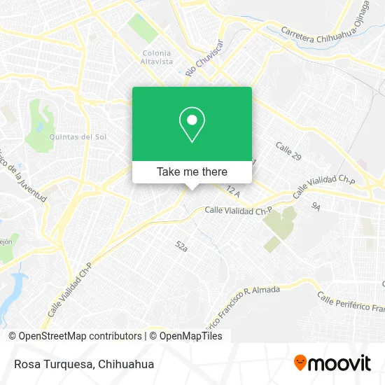 Rosa Turquesa map