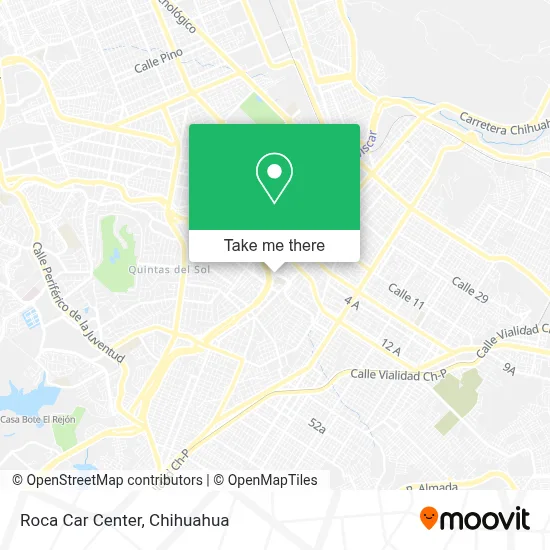 Roca Car Center map