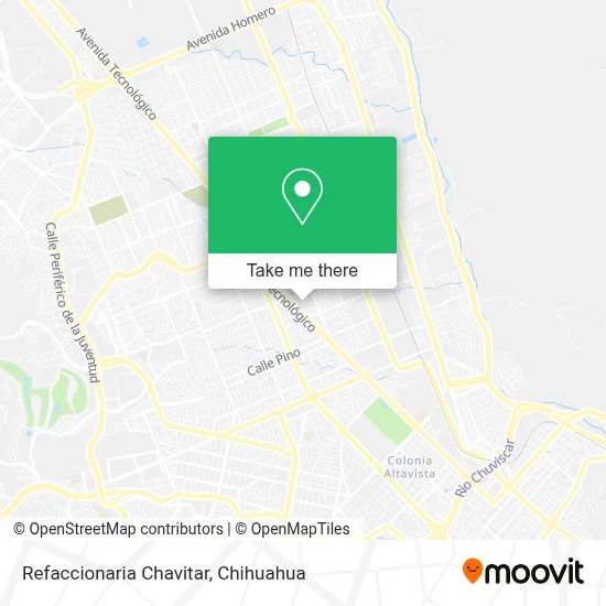 Refaccionaria Chavitar map