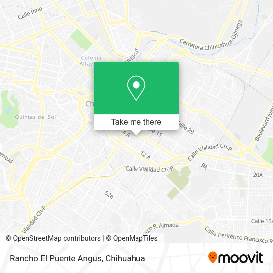 Rancho El Puente Angus map
