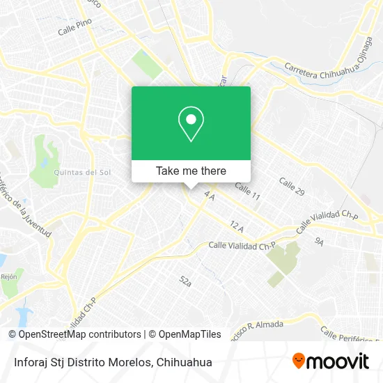 Inforaj Stj Distrito Morelos map