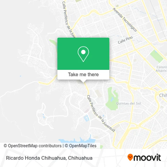 Ricardo Honda Chihuahua map