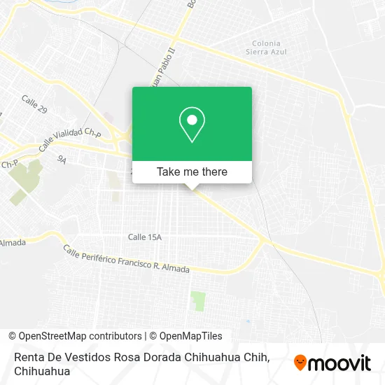 Renta De Vestidos Rosa Dorada Chihuahua Chih map