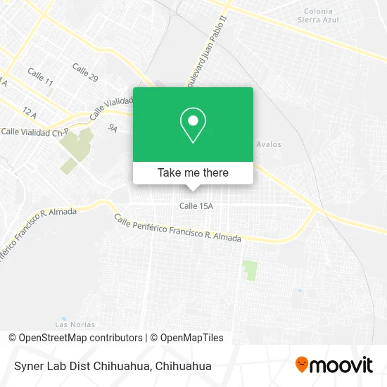 Syner Lab  Dist Chihuahua map