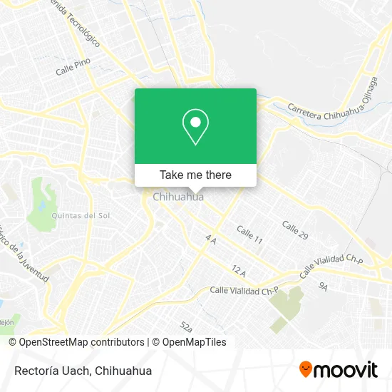 Rectoría Uach map