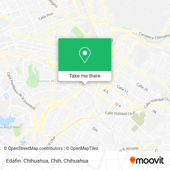 Edafin. Chihuahua, Chih map