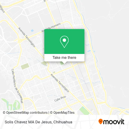 Solis Chavez MA De Jesus map