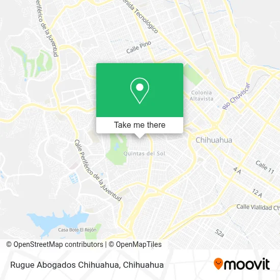 Rugue Abogados Chihuahua map