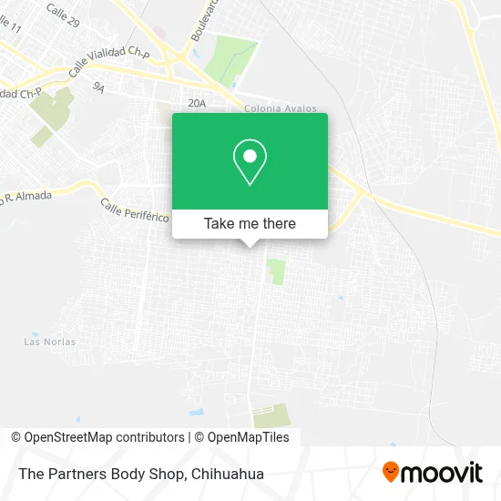 The Partners Body Shop map