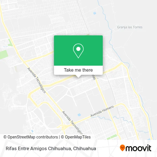 Rifas Entre Amigos Chihuahua map