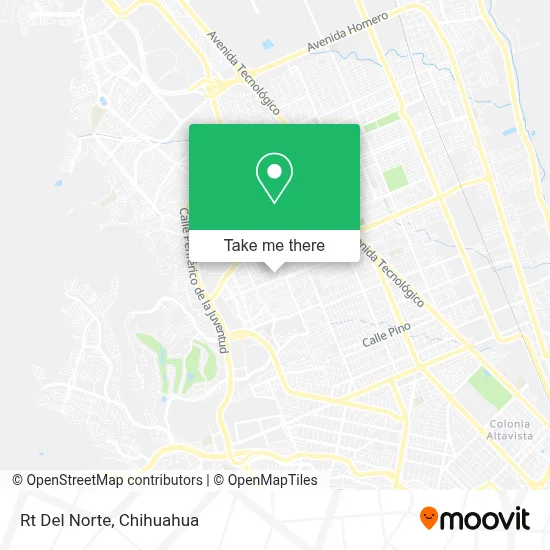 Rt Del Norte map