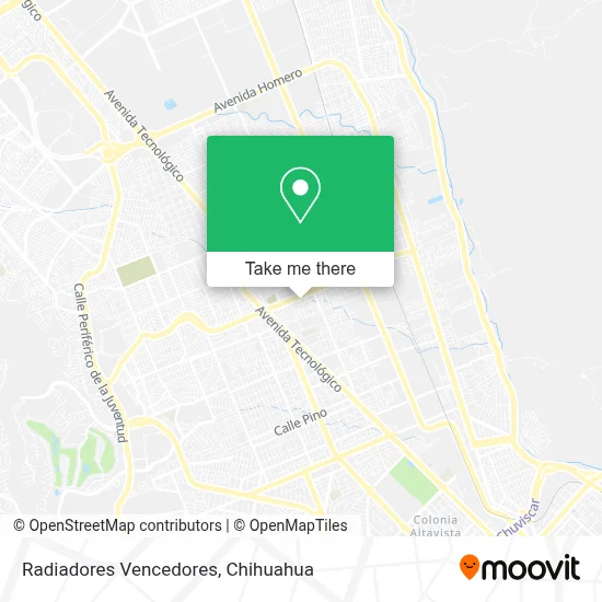 Radiadores Vencedores map