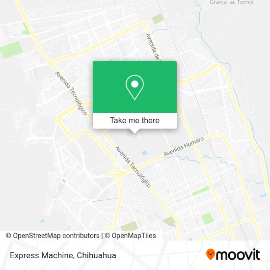 Express Machine map