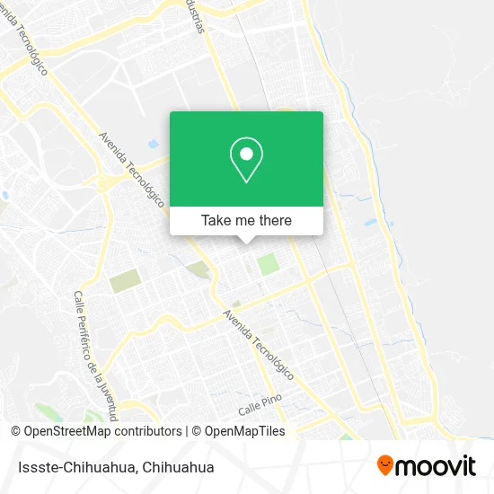 Issste-Chihuahua map