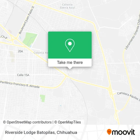 Riverside Lodge Batopilas map